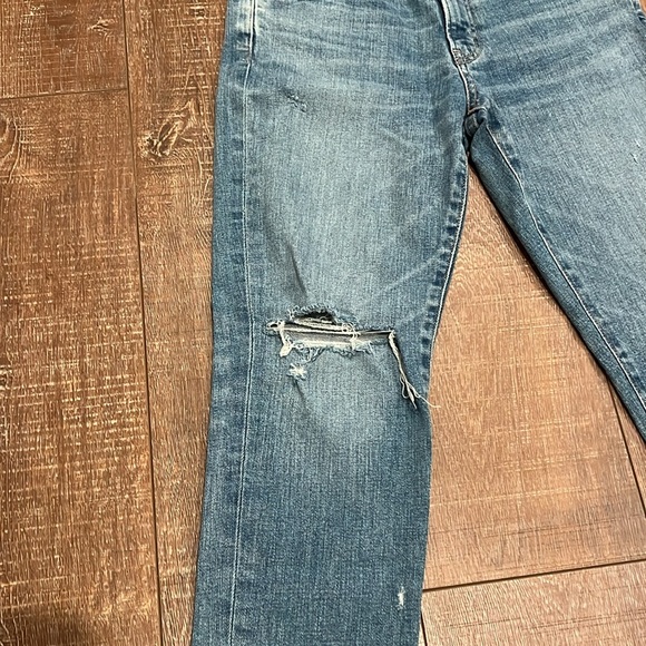 Moussy Vintage Depew Distressed Raw Hem Mid Rise Skinny Jeans - Picture 5 of 12